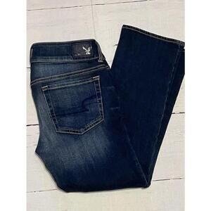 American Eagle Outfitters Super Stretch AEO denim artist crop dark denim size 4R